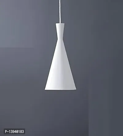 Decorative Hanging Lamp Pendant Lamp Ceiling Light To Decor Home Living Room Bedroom Office Dining Cafe Restaurants Kone Shape White-thumb2