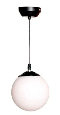 kinis Decorative Hanging Lamp/Pendant Lamp/Ceiling Light to D?cor Home/Living Room/Bedroom/Office/Dining/Cafe/Restaurants, Doom Milky Glass, White-Milky-thumb2