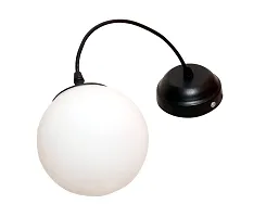 kinis Decorative Hanging Lamp/Pendant Lamp/Ceiling Light to D?cor Home/Living Room/Bedroom/Office/Dining/Cafe/Restaurants, Doom Milky Glass, White-Milky-thumb3
