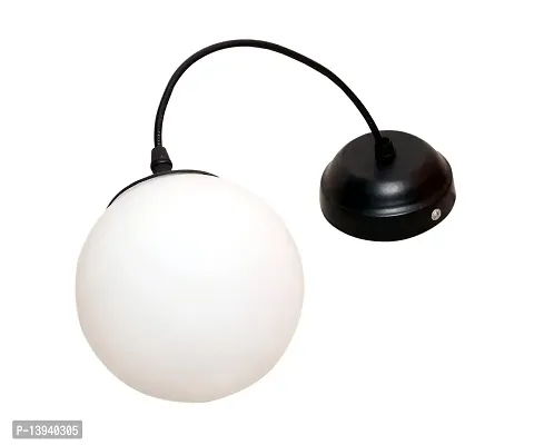 kinis Decorative Hanging Lamp/Pendant Lamp/Ceiling Light to D?cor Home/Living Room/Bedroom/Office/Dining/Cafe/Restaurants, Doom Milky Glass, White-Milky-thumb4