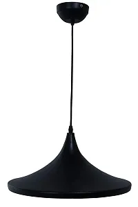 kinis Decorative Hanging Lamp/Pendant Lamp/Ceiling Light to D?cor Home/Living Room/Bedroom/Office/Dining/Cafe/Restaurants, Tawa Shape, Black-thumb3