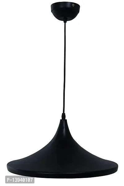 kinis Decorative Hanging Lamp/Pendant Lamp/Ceiling Light to D?cor Home/Living Room/Bedroom/Office/Dining/Cafe/Restaurants, Tawa Shape, Black-thumb4
