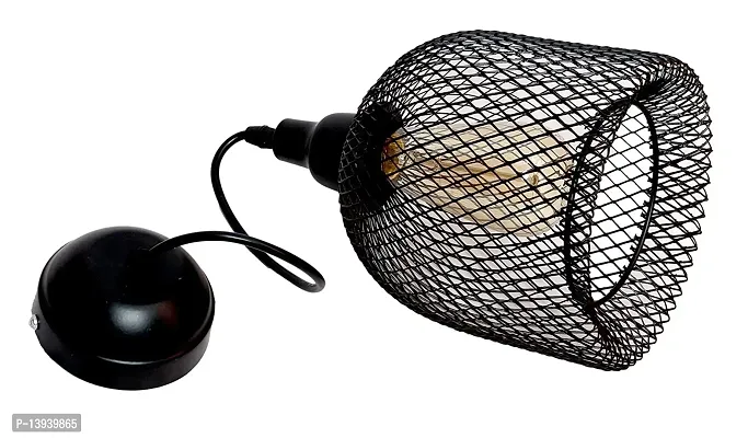 kinis Decorative Hanging Lamp/Pendant Lamp/Ceiling Light to D?cor Home/Living Room/Bedroom/Office/Dining/Cafe/Restaurants, Cup Jaali Design, Black-thumb4