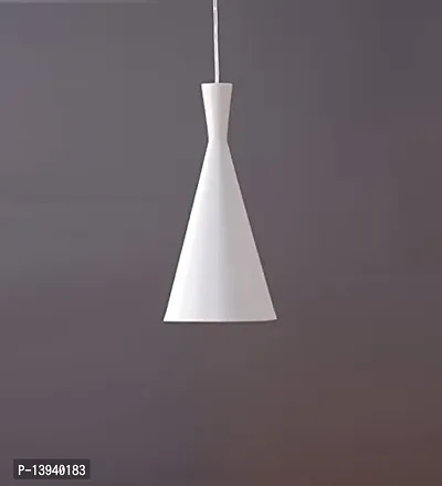 Decorative Hanging Lamp Pendant Lamp Ceiling Light To Decor Home Living Room Bedroom Office Dining Cafe Restaurants Kone Shape White-thumb0