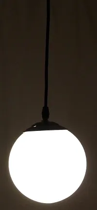kinis Decorative Hanging Lamp/Pendant Lamp/Ceiling Light to D?cor Home/Living Room/Bedroom/Office/Dining/Cafe/Restaurants, Doom Milky Glass, White-Milky-thumb1