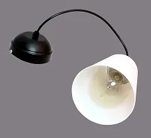 kinis Decorative Hanging Lamp/Pendant Lamp/Ceiling Light to D?cor Home/Living Room/Bedroom/Office/Dining/Cafe/Restaurants, Round Tapper Design, White-thumb3