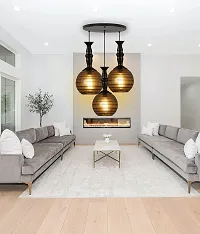 kinis Classic Globe Round THAALI Round Cluster Pendant Light/Cluster Hanging Light/Cluster Ceiling Light/Three Pendant Lamp to Deacute;cor Home/Living Room/Bedroom/Office/Dining/Cafe/Restaurants-thumb2