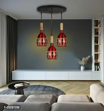kinis Half Oval Round THAALI Lezar Cutting Round Cluster Pendant Light/Cluster Hanging Light/Cluster Ceiling Light/Three Pendant Lamp to Deacute;cor Home/Living Room/Bedroom/Office/Dining/Cafe/Restaurants