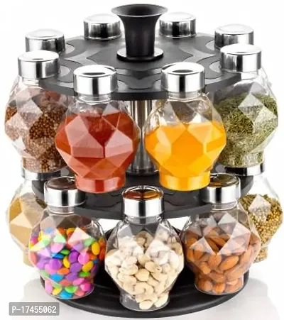 360 diamond spice set containers-set of 16 bottles, best and beautiful for your kitchen.-thumb0