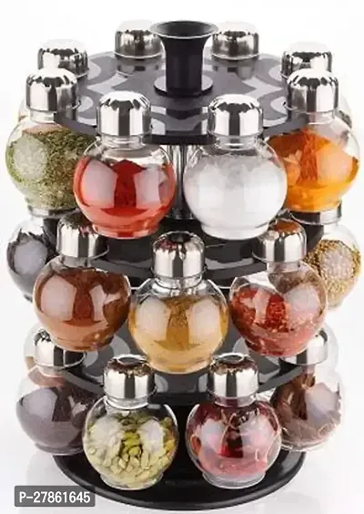 Plastic  Spice Jar Set (24 Piece)