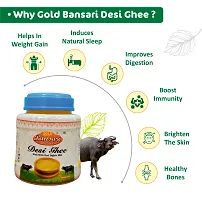 Gold Bansari Premium Pure Desi buffalo Ghee Better DigestionImmunity 1 Litre (Pack Of 1)-thumb3