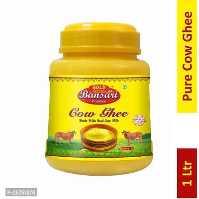 Gold Bansari Premium Pure Desi Cow Ghee Better DigestionImmunity 1 Litre (Pack Of 1)-thumb0