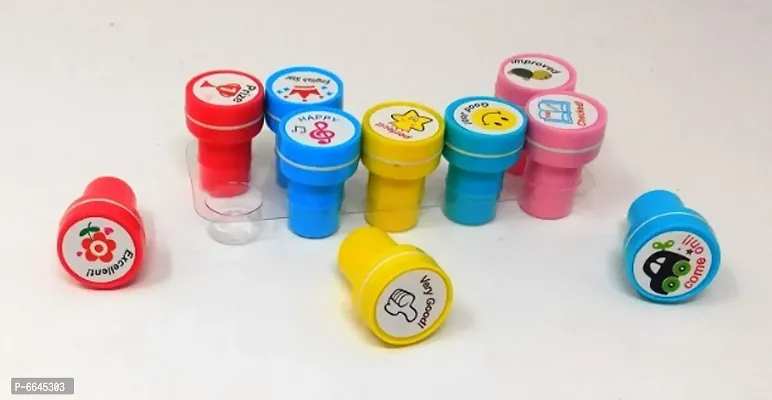 Stamps for Kids (Motivation) - Set of 10 Stamp, Multicolor-thumb3