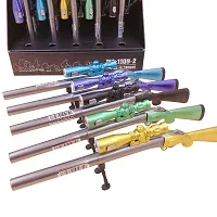 Game Gun Pens Sniper Rifle Gel Pen Neutral Pen 0.5mm for Writing Gifts Kids Toys Pen Novelty Stationery Supplies With Torch Light Pack of 4 Assorted color-thumb1
