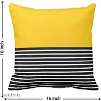 SELF DESIGN CUSHION COVER SET OF 5 ,SIZE 16inch X 16 inch-thumb1