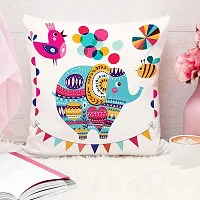 SELF DESIGN CUSHION COVER SET OF 5 ,SIZE 16inch X 16 inch-thumb1
