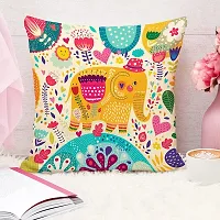 SELF DESIGN CUSHION COVER SET OF 5 ,SIZE 16inch X 16 inch-thumb2