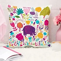 SELF DESIGN CUSHION COVER SET OF 5 ,SIZE 16inch X 16 inch-thumb3