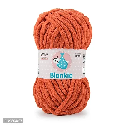 Premium Quality Blankie Is A Super Soft Chenille Yarn. Oekotex Class 1 Certified. Safe For Babies. Pack Of 2 Balls - 100Gm Each.