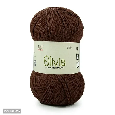 Premium Quality Olivia, Double Knit Yarn. Hand Knitting And Crochet Yarn Oekotex Class 1 Certified. Pack Of 2 Balls - 100Gms Each