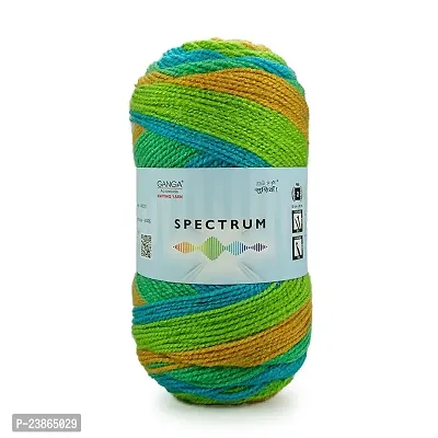 Premium Quality Ganga Acrowools Spectrum Yarn - Acrylic Yarn, Hand Knitting And Crochet Yarn, Pack Of 2 Balls - 100Gm Each-thumb0