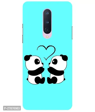 Pattern Creations Two Panda With heart Printed Back Cover For OnePlus 8