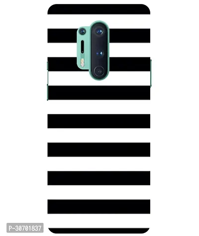 Pattern Creations Black and White Stripes Back Cover For OnePlus 8 Pro