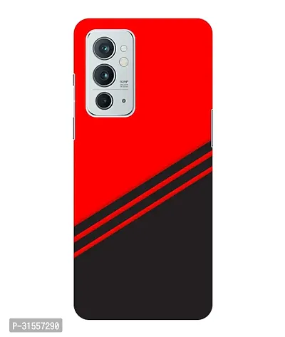 Pattern Creations abstract red-black design flat line Back Cover For OnePlus 9RT