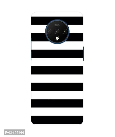 Pattern Creations Black and White Stripes Back Cover For OnePlus 7T