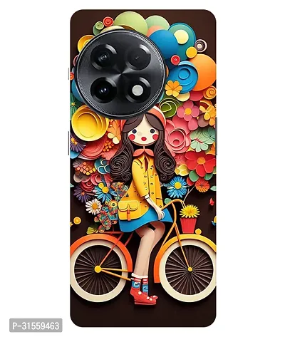 Pattern Creations Girl Cycling Back Cover For OnePlus 11R