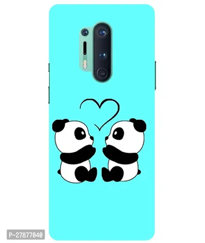 Pattern Creations Two Panda With heart Printed Back Cover For OnePlus 8 Pro