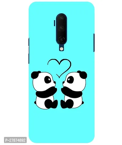 Pattern Creations Two Panda With heart Printed Back Cover For OnePlus 7T Pro