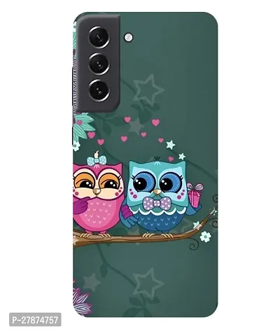 Pattern Creations Heart Owl Design Back Cover For Samsung Galaxy S21 FE 5G