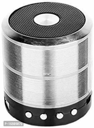 Generic Mini Bluetooth Speaker Ws 887 With Fm Radio Usb Pen Drive Slot And Memory Card Slot Aux Input Mode Speaker Silver