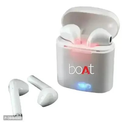 I7s tws earpods Bluetooth Headset 91 Bluetooth wireless Headset bluetooth headphone earphone  (White, True Wireless)-thumb0