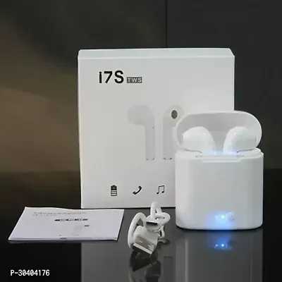 i7s TWS Wireless Headset Stereo Bluetooth Airpods WIreless Earbuds with Mic (White,Wireless)