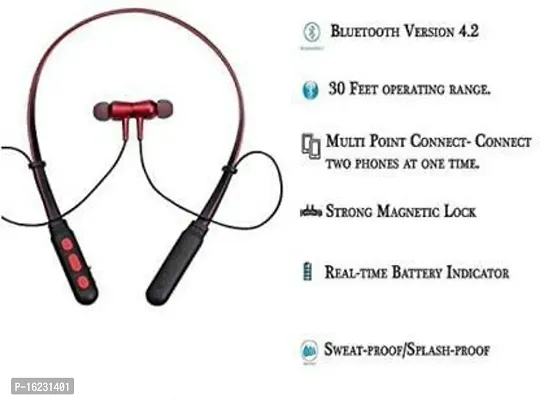 Smart Best B-11 Neckband Bluetooth Headphones Wireless Sport Random Color-thumb3