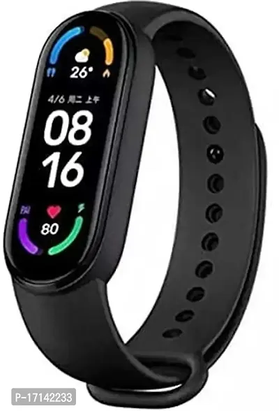 Sleek and Smart: M4 Intelligence BT Wristband Smartwatch with Touchscreen Display and Bluetooth Connectivity-thumb0