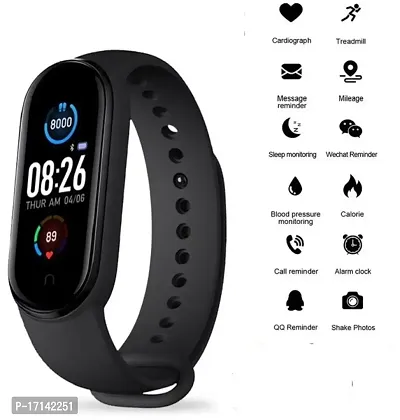 Seamless Connectivity and Style: M6 Intelligence BT Wristband Smartwatch with Touchscreen Display and Bluetooth Connectivity