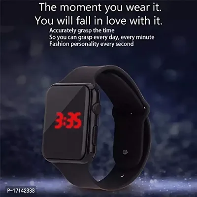 Black Digital Smart Watch For Kids-thumb0