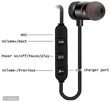 Azkiya Magnet Premium Sound Quality Bluetooth Earphones-thumb2