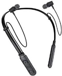 Azkiya B11 Neck Band Bluetooth Headset (Black, In the Ear)-thumb1