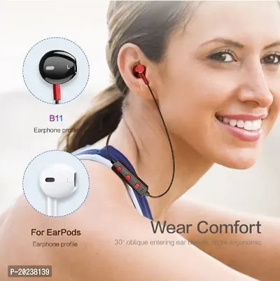 Azkiya B11 Latest Bluetooth Wireless Stylish Neckband With Deep Bass-thumb2