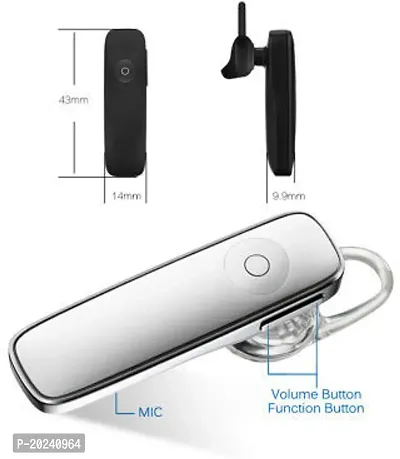 Azkiya K1 Single Ear Wireless Bluetooth Headset with Mic Battery Up to 4 Hour-thumb2