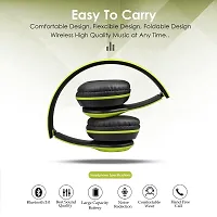 Azkiya P47 Foldable/Sports/Gaming Wireless Thunder Beat Stereo Sound Headphone Bluetooth Headset-thumb1