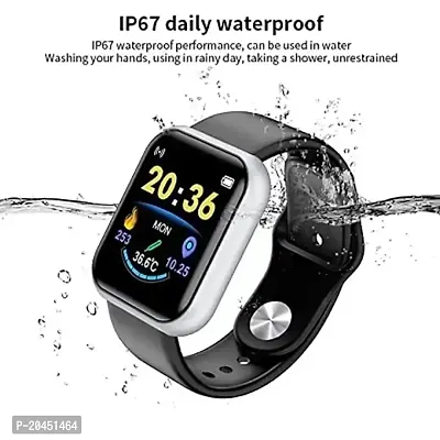Stylish D20 Smart Watch Men Women SpO2 Monitoring Utra HD DisplayPhone Notification Step Counter Smart Watch