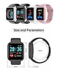 Stylish D20 Smart Watch Men Women SpO2 Monitoring Utra HD DisplayPhone Notification Step Counter Smart Watch-thumb1