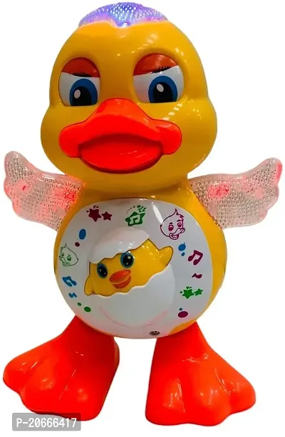 Musical Dancing Duck Toy with Vibrant FlashLight  Sound For Kids 3 Months  Up-thumb2