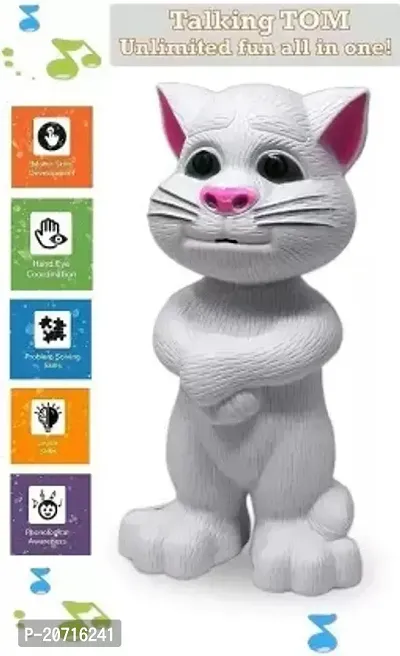 Talking Tom Cat Toy Robot Cat for Kids Speaking Repeats What You Say - Best Gift-thumb3