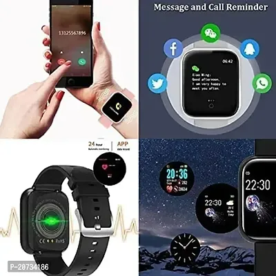 ID-116 Smartwatch for Mens Womens Boys Girls, Bluetooth Smart Fitness Band Watch with Heart Rate Activity Tracker Step  Sports Activity Tracker Smart Watch for (Pack of 2)-thumb2